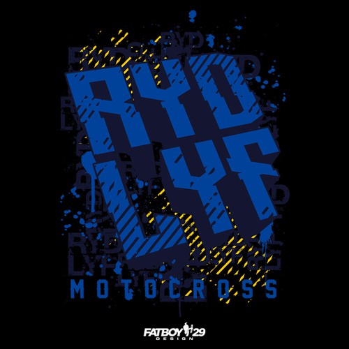 Abstract t-shirt with the title 'T-shirt Design for a Motocross Company'