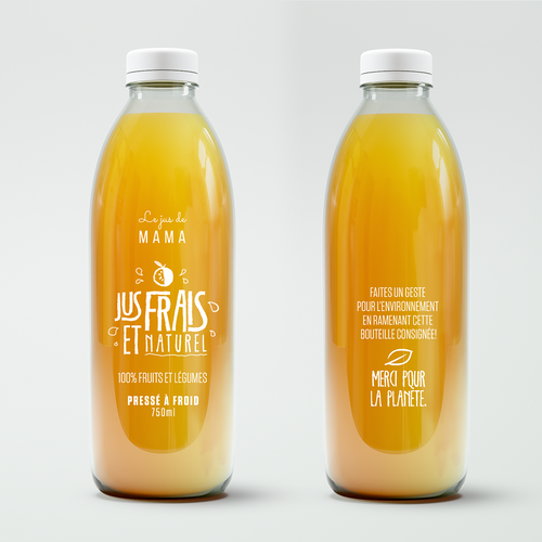 Fresh label with the title 'juice label '