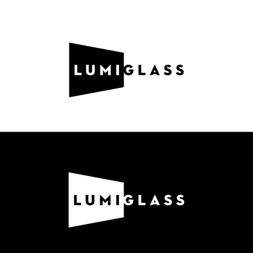 Screen design with the title 'Lumiglass'