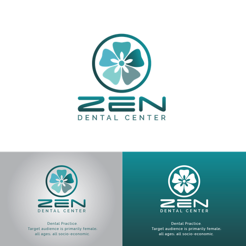 Symbolic brand with the title 'Logo for ZEN DENTAL CENTER'