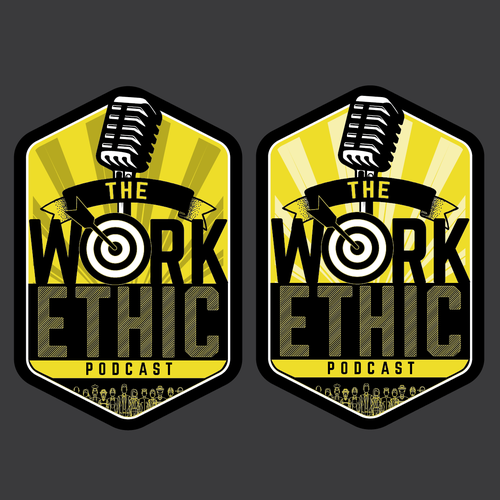 Career design with the title 'Bold 2-Color Podcast Logo'