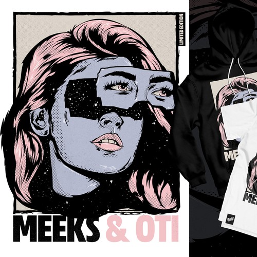 Cool t-shirt with the title 'Meeks & Oti'