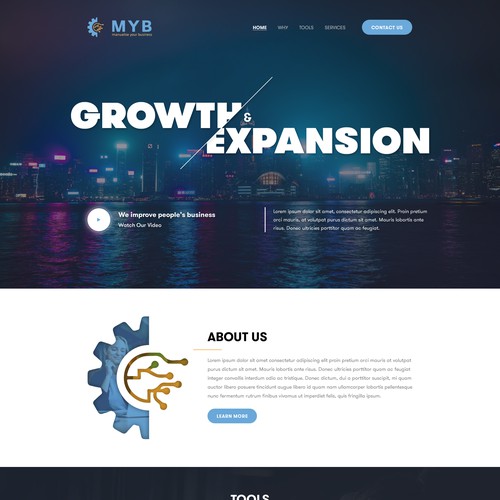 Marketing website with the title 'Manualise Your Business'