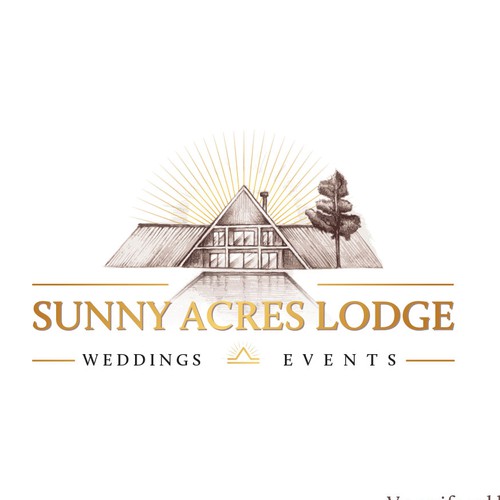 Lodge design with the title 'Hand drawn logo'