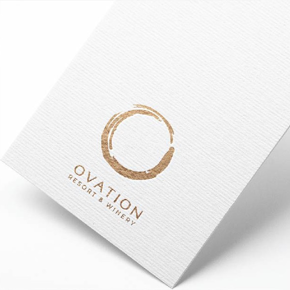 Wine logo with the title 'Minimalistic logo for the winery'