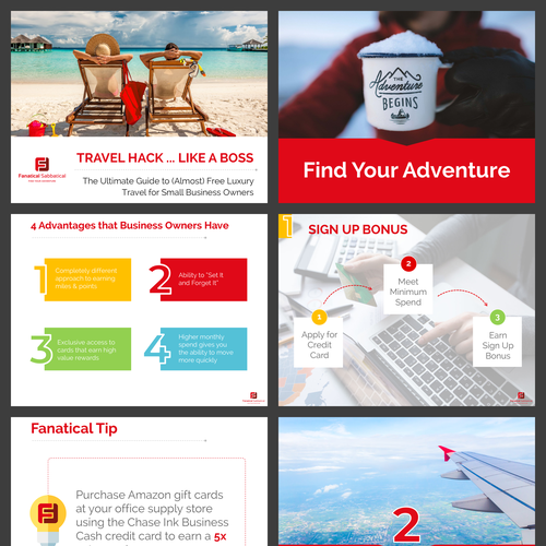 Red design with the title 'Sample from a Travel Dedicated Webinar'