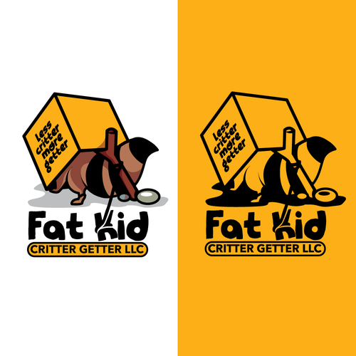 Cartoon booty logo with the title 'Fat Kid Critter Getter'