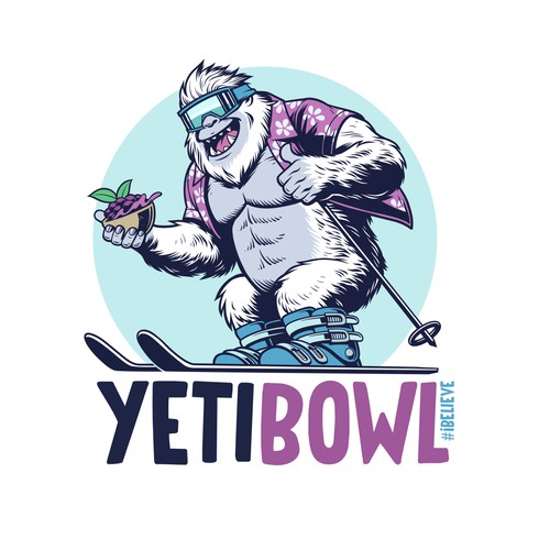 Diet logo with the title 'awesome yeti mascot design'