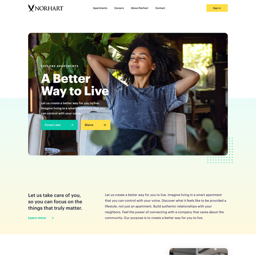 Interactive design with the title 'Human-centered Home Page'