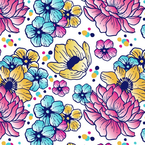 Bloom design with the title 'Alaska Beach Blooms'