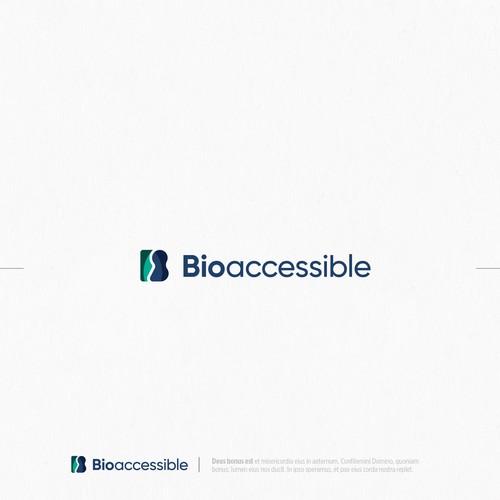 Vitality logo with the title 'winning Logo concept for 'Bioaccessible''