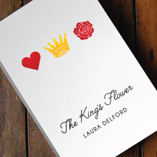 Contemporary book cover with the title 'Book cover concept for Laura Delford'