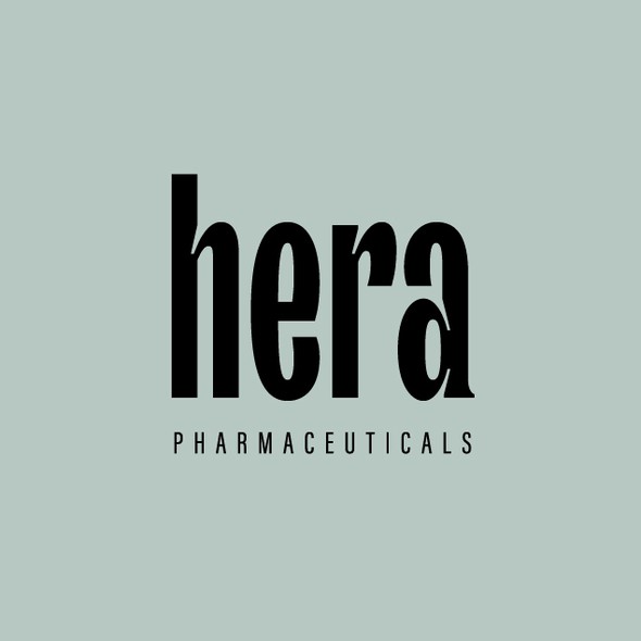 Medical design with the title 'Sophisticate typography logo for HERA'