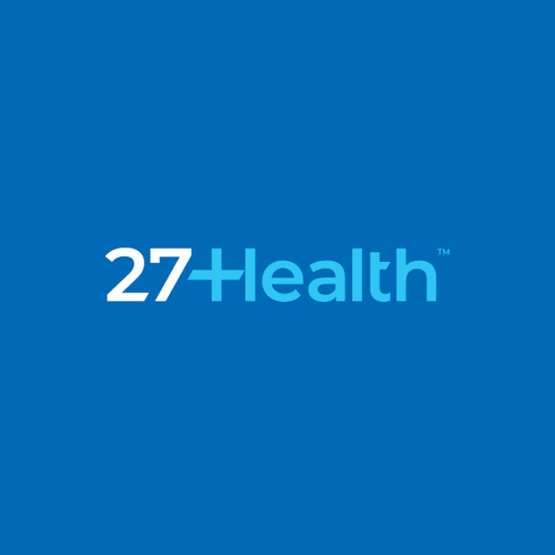 Cross logo with the title 'Health logo'