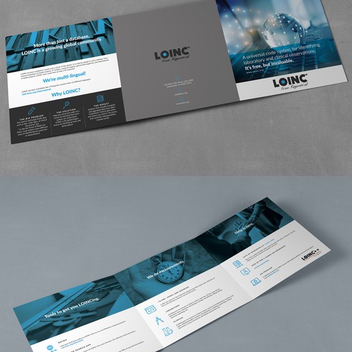 Tri-fold design with the title 'LOINC Brochure'
