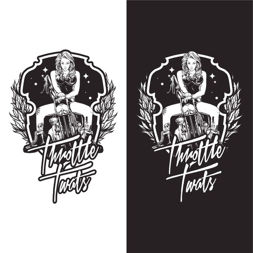 Sexy logo with the title 'Throttle Twats'
