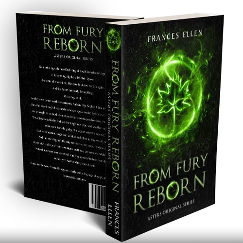 Glow design with the title 'Concept for book cover design contest'