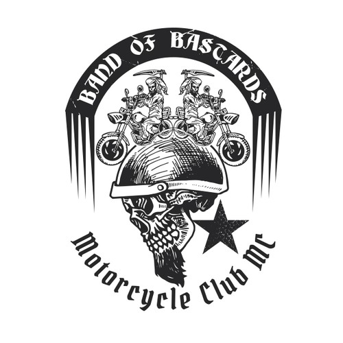 Badass logo with the title 'Skull'