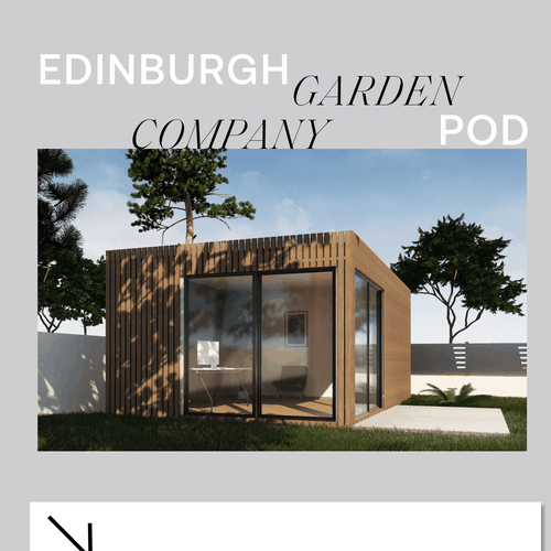 Architecture website with the title 'Landing Page design for a Garden Pod Company'