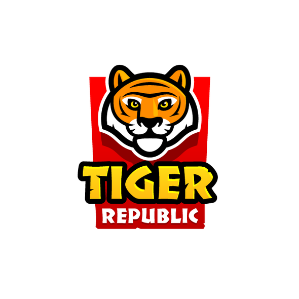 Tiger design with the title 'Rejected logo concept'