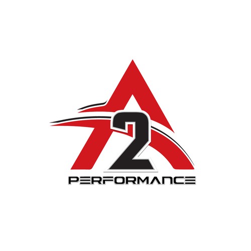 Tennis logo with the title 'A2 Performance Logo'
