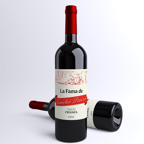 Classic packaging with the title 'Sancho Panza, Wine Packaging Concept'