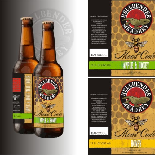 Beverage brand with the title 'Bold design for Mead Brewery'