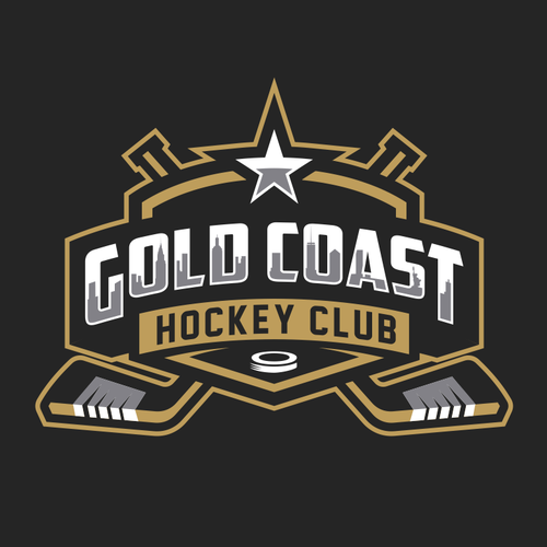 Hockey logo with the title 'Logo for Gold Coast Skate Club'