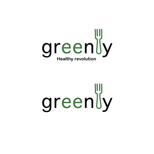 Smoothie logo with the title 'Logo design for greenly '
