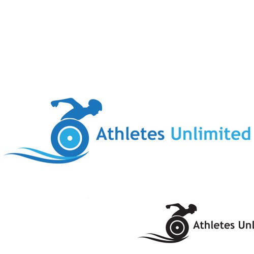 Disability logo with the title 'logo for Athletes Unlimited'