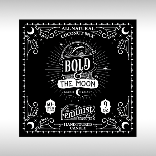Classic label with the title 'Bold & The Moon Label'