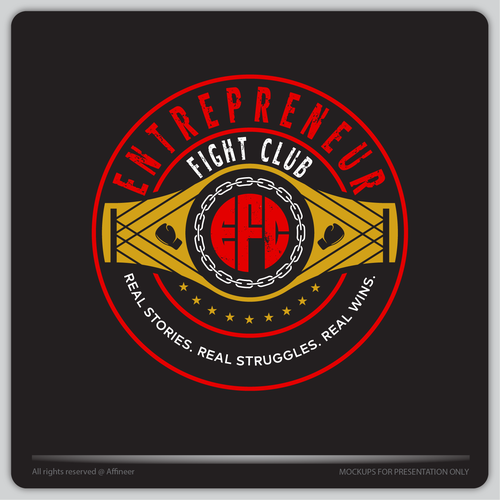 Raw design with the title 'Logo for Entrepreneur Fight Club'