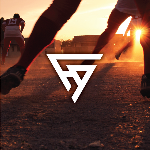 Football logo with the title 'Urban cool logo for a sporting manufacturer.'