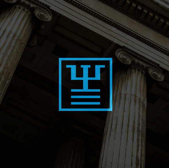 Court design with the title 'Logo for a psychological expert'