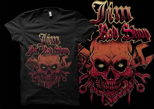 Piston design with the title 'Create an attention-grabbing t-shirt '