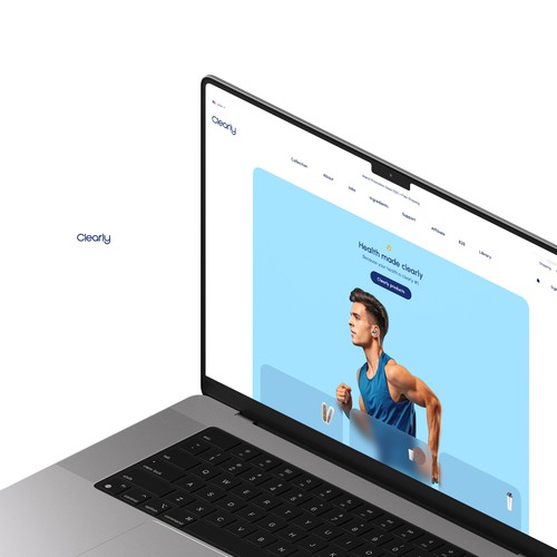 Marketing website with the title 'Clearly'