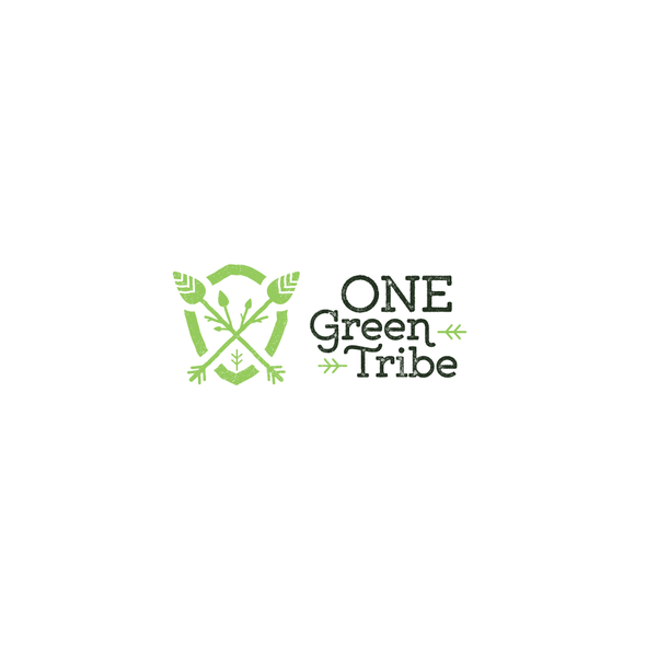 Tribal lion logo with the title 'One Green Tribe'