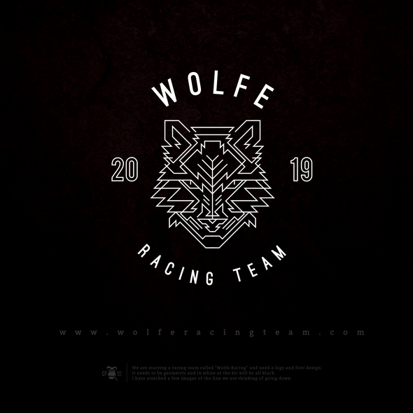 Racing team logo with the title 'Wolfe / Wolfe RT / Wolfe Racing Team'