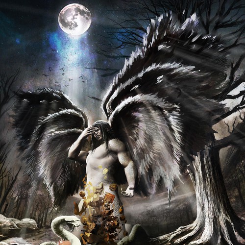 Scenery artwork with the title 'Lucifer Illustration'