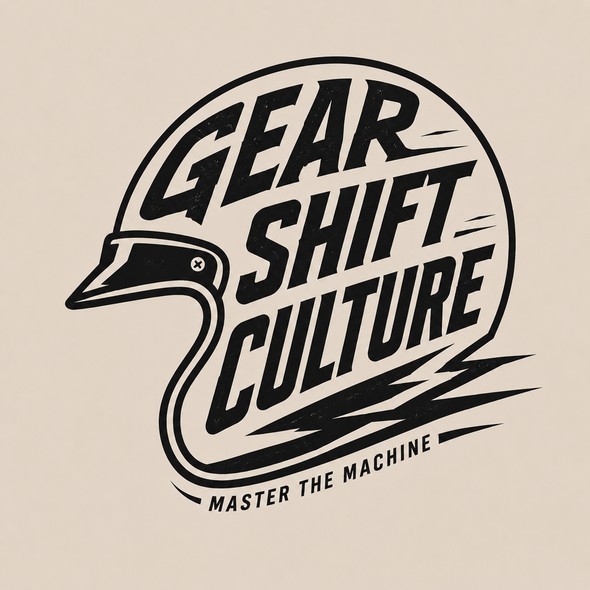 Helmet design with the title 'Gear Shift Culture'