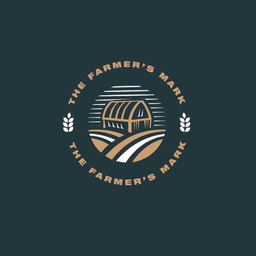 Circle logo with the title 'A Contemporary Emblem for Baverage Brand'
