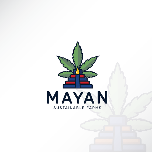 Aztec design with the title 'Great Pyramid for MAYAN'