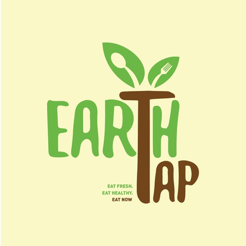 Tap design with the title 'Fresh Food delivery Logo'