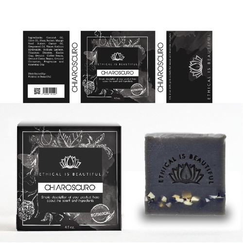 Elegant design with the title 'Design Ethical is Beautiful labels and help save orangutans!'