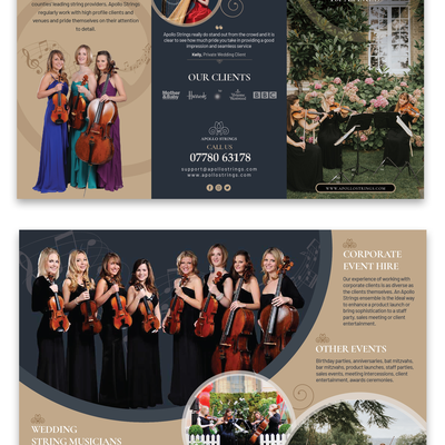 Apollo string event brochure