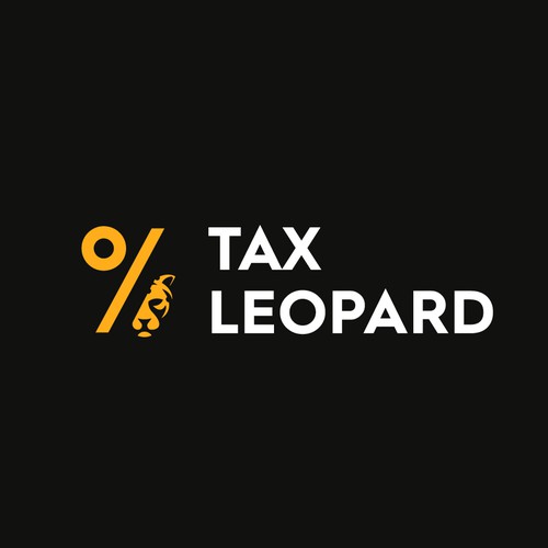 Accounting design with the title 'Tax Leopard Logo Design'