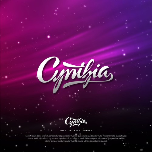 Brush logo with the title 'Custom Lettering Logo for Underwear Brand. '