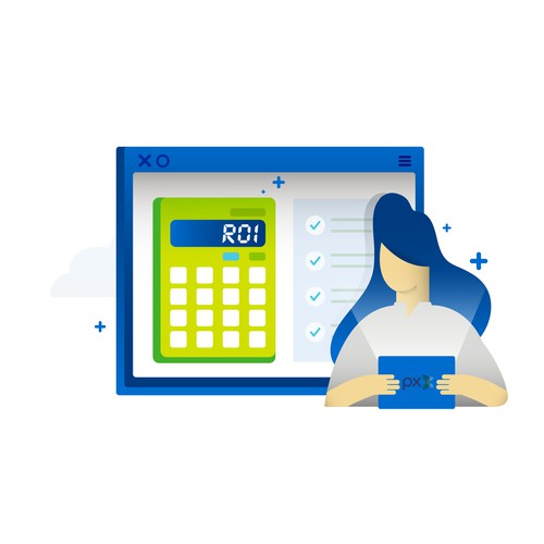 App illustration with the title 'Illustration for ROI'