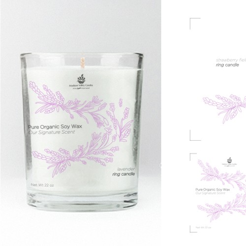 Candle label with the title 'Candle label'