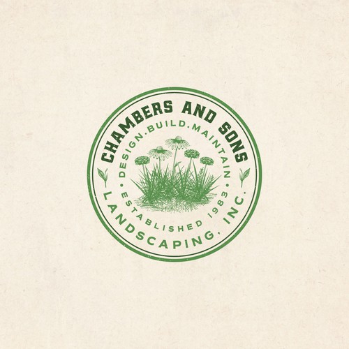 Garden brand with the title 'Chambers and Sons Landscaping, Inc'